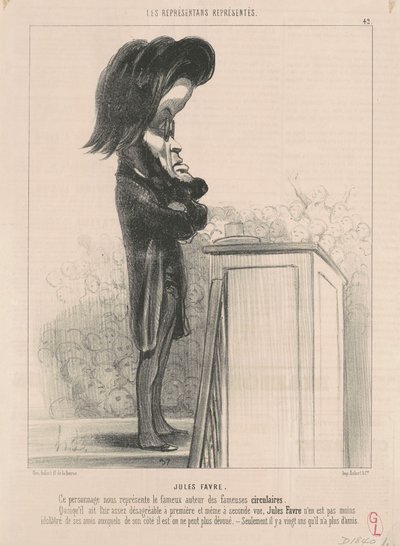 Jules Favre tekijältä Honoré Daumier