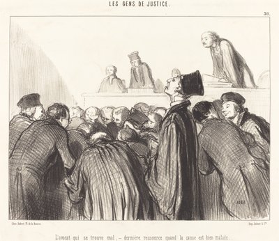 Lakimies, joka on sairas tekijältä Honoré Daumier