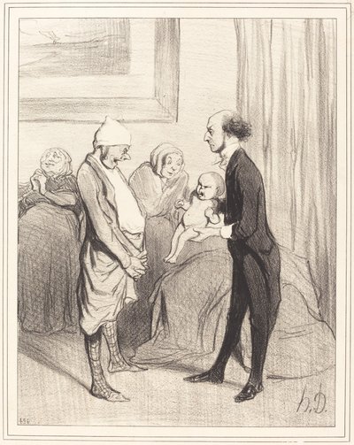 Sisäänpääsy elämään tekijältä Honoré Daumier
