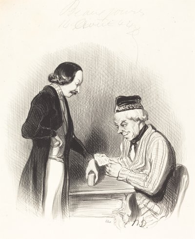 Yhden lipun alennus tekijältä Honoré Daumier