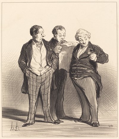 Kielto käyttää koristeita tekijältä Honoré Daumier