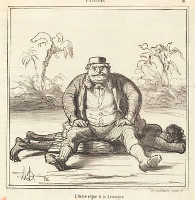Ritarikunta hallitsee Jamaikaa tekijältä Honoré Daumier