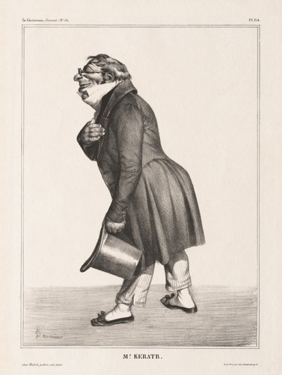 La Caricature, Pl. 314, Comte de. Keratry tekijältä Honoré Daumier