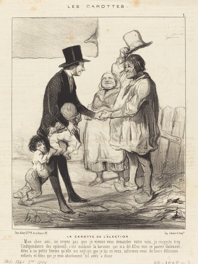 Vaalien porkkana tekijältä Honoré Daumier