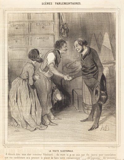 Vaalivierailu tekijältä Honoré Daumier