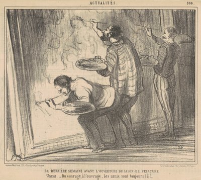 Viimeinen viikko ennen esityksen alkua... tekijältä Honoré Daumier