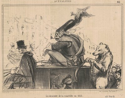 Courtillen laskeutuminen vuonna 1855 tekijältä Honoré Daumier