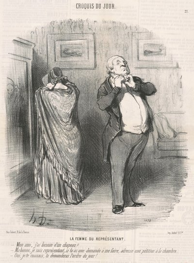 Edustajan vaimo tekijältä Honoré Daumier