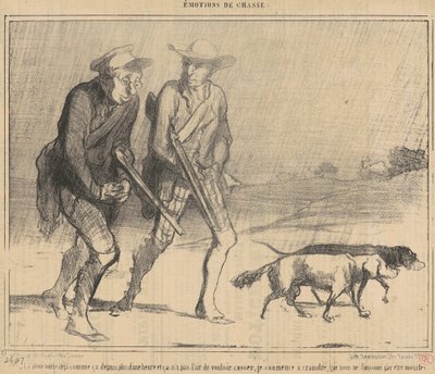 Sade on satanut näin jo... tekijältä Honoré Daumier