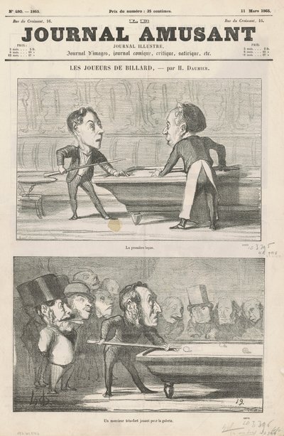 Ensimmäinen oppitunti...; Mies ... ; Liimattu nauhan alle; Kaksi amatööriä lähiöistä tekijältä Honoré Daumier