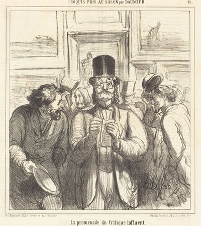 Vaikutusvaltaisen kriitikon kävely tekijältä Honoré Daumier