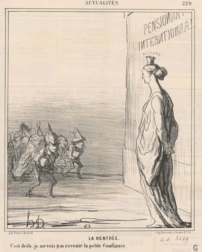 Lukuvuoden alku tekijältä Honoré Daumier