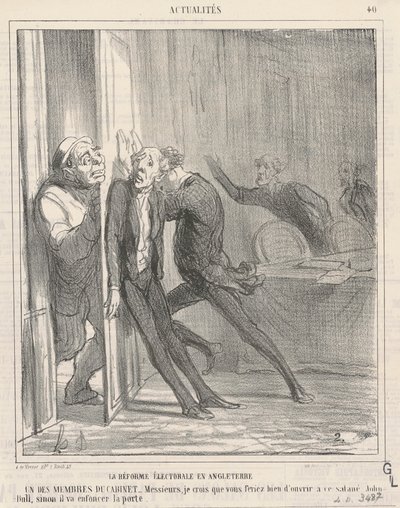 Englannin vaaliuudistus tekijältä Honoré Daumier