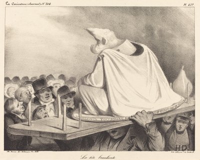pää heiluu tekijältä Honoré Daumier