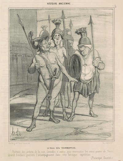Päivä ennen Thermopylaa tekijältä Honoré Daumier