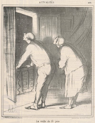 Päivä ennen kesäkuun 13 tekijältä Honoré Daumier