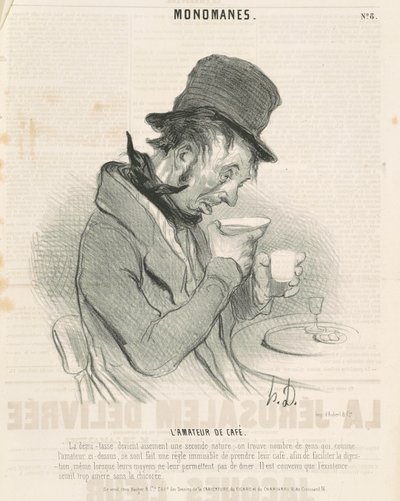 Kahvin ystävä tekijältä Honoré Daumier