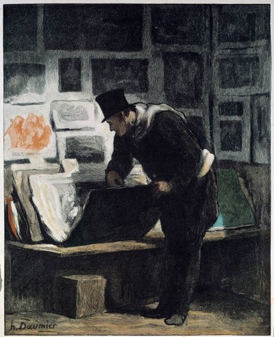 L "amateur d" prints Honore Daumierin piirustus tekijältä Honoré Daumier