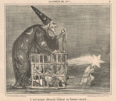 Saksalainen tähtitieteilijä vapauttaa... Ankan tekijältä Honoré Daumier