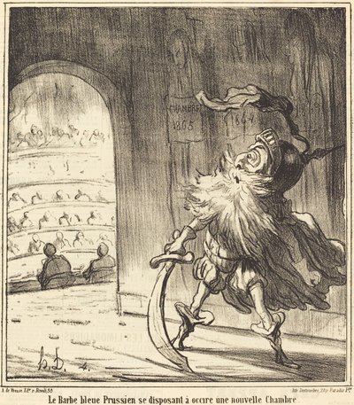 Preussin siniparta... tekijältä Honoré Daumier