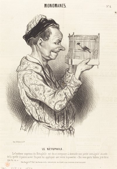 Betofiili tekijältä Honoré Daumier