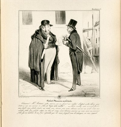 Le Charivari, Satiirinen mustavalkoisessa tekijältä Honoré Daumier