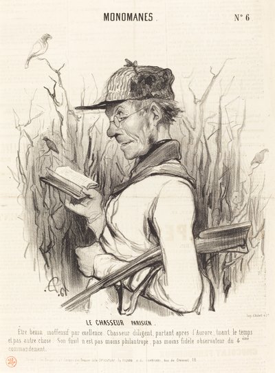 El caçador parisenc finès tekijältä Honoré Daumier