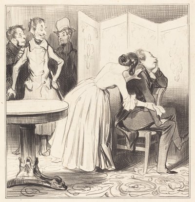 Chevalier des Adrets on rakastaja... tekijältä Honoré Daumier