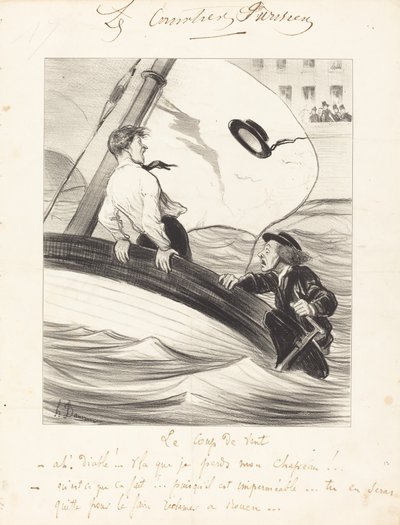 Tuulenpuuska tekijältä Honoré Daumier
