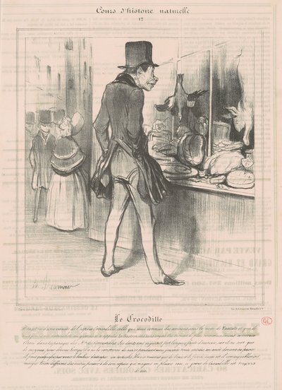 Krokotiili tekijältä Honoré Daumier