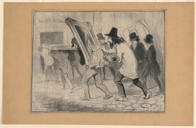 Maalausten viimeinen vastaanottopäivä Charivarista tekijältä Honoré Daumier
