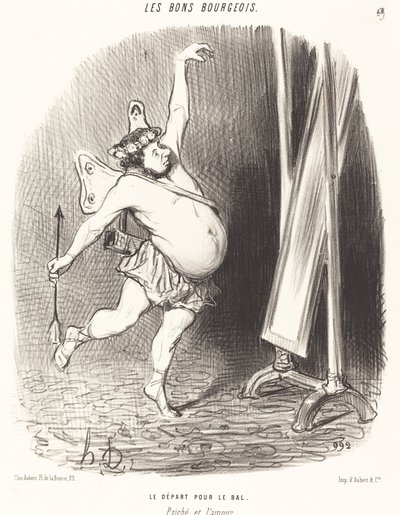 Lähtö palloon tekijältä Honoré Daumier