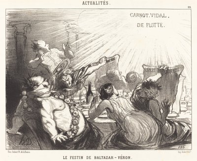 Baltazar-Véronin juhla tekijältä Honoré Daumier