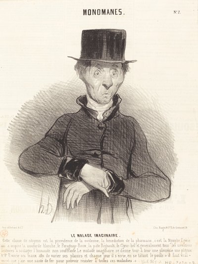 Kuvitteellinen sairas tekijältä Honoré Daumier
