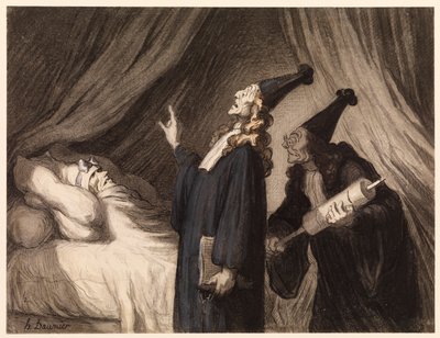 Kuvitteellinen sairas tekijältä Honoré Daumier