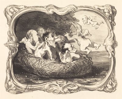 Hylätty pesä tekijältä Honoré Daumier