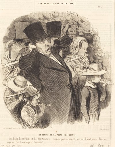 Saint-Cloud-messujen paluu tekijältä Honoré Daumier