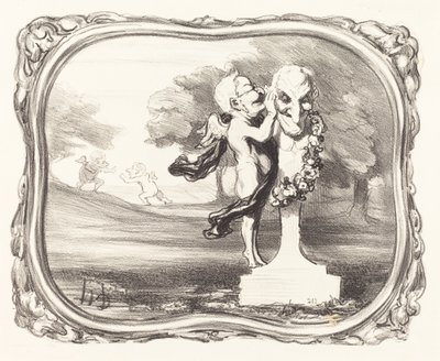 Faun-jumalalle uskottu salaisuus tekijältä Honoré Daumier