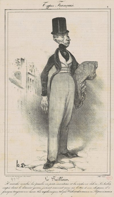 Räätäli tekijältä Honoré Daumier