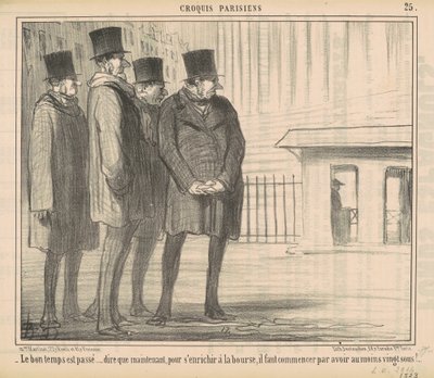Hyvät ajat ovat menneet... tekijältä Honoré Daumier