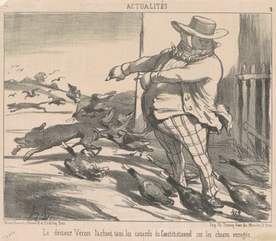 Tohtori Véron vapauttaa kaikki ankat... tekijältä Honoré Daumier