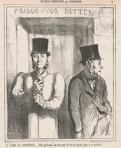 Kaupan vartija tekijältä Honoré Daumier