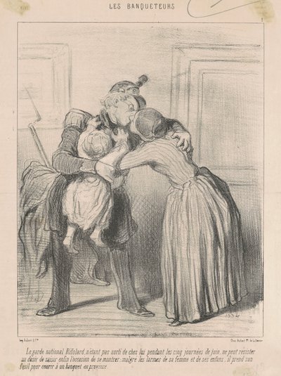Le garde national Rifolard... tekijältä Honoré Daumier