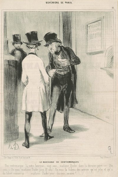 Vastamerkkikauppias tekijältä Honoré Daumier