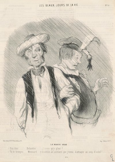 Laskiaistiistai tekijältä Honoré Daumier