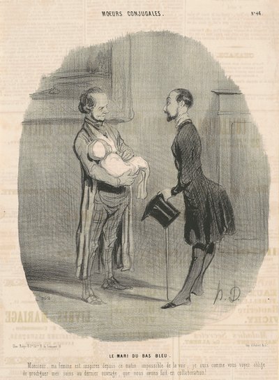 Sinisukkasen aviomies... tekijältä Honoré Daumier