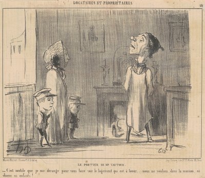 Herra Vulturen ovimies tekijältä Honoré Daumier