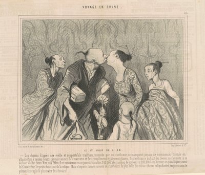 Vuoden ensimmäinen päivä tekijältä Honoré Daumier