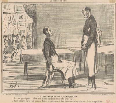 Näyttelyravintola tekijältä Honoré Daumier