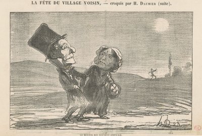 Paluu on usein vaikeaa tekijältä Honoré Daumier